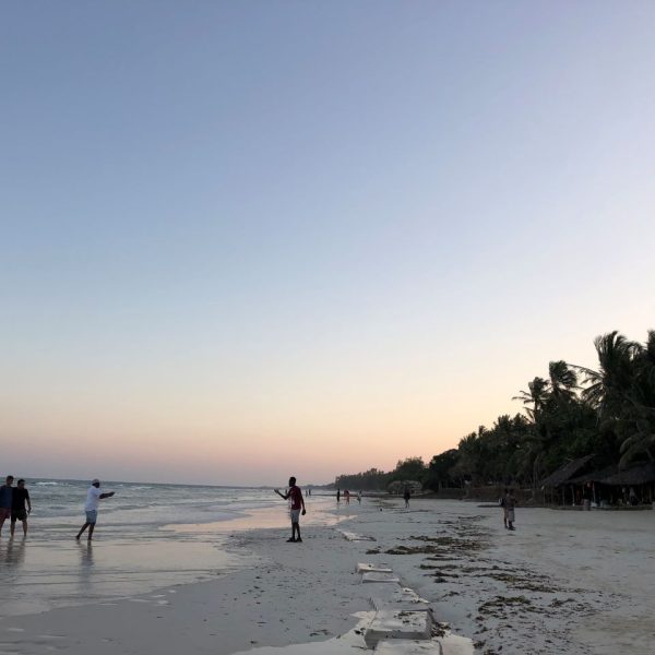 People taking photos at the beach 