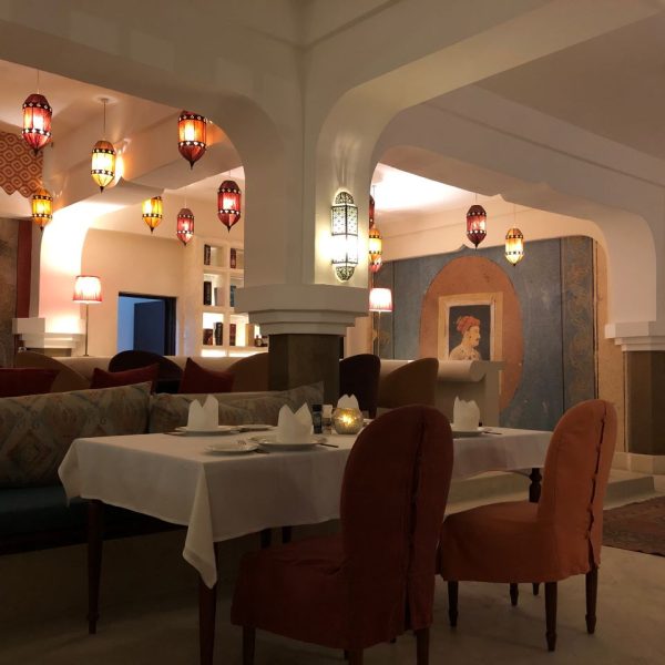 Brown chairs and lights 