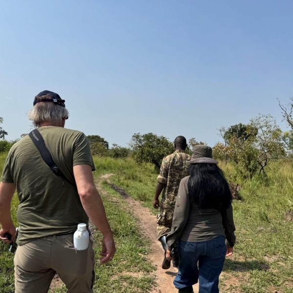 A ranger guide and two tourists 